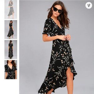 Lulu's High-Low Wrap Dress